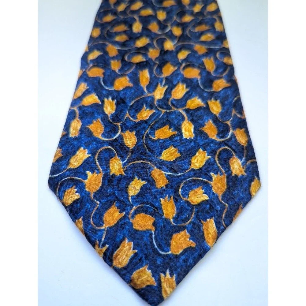 ERMENEGILDO ZEGNA Men's Silk‎ Necktie ITALY Luxury Geometric Pattern 3.75